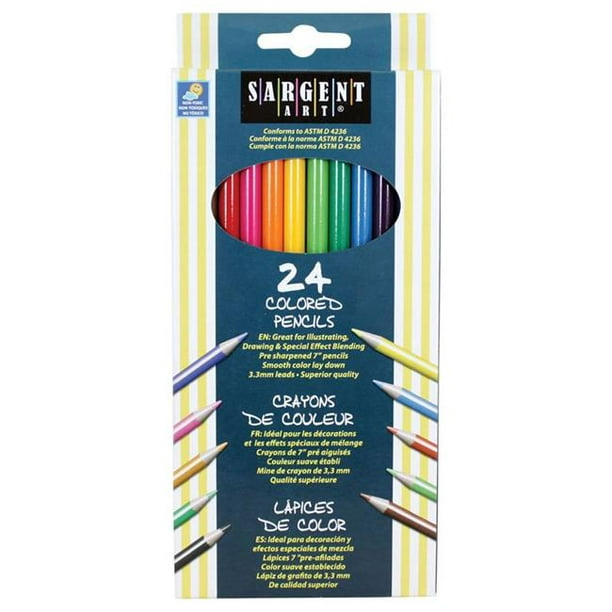 24 COLORED PENCILS NEW IN BOX SARGENT ART
